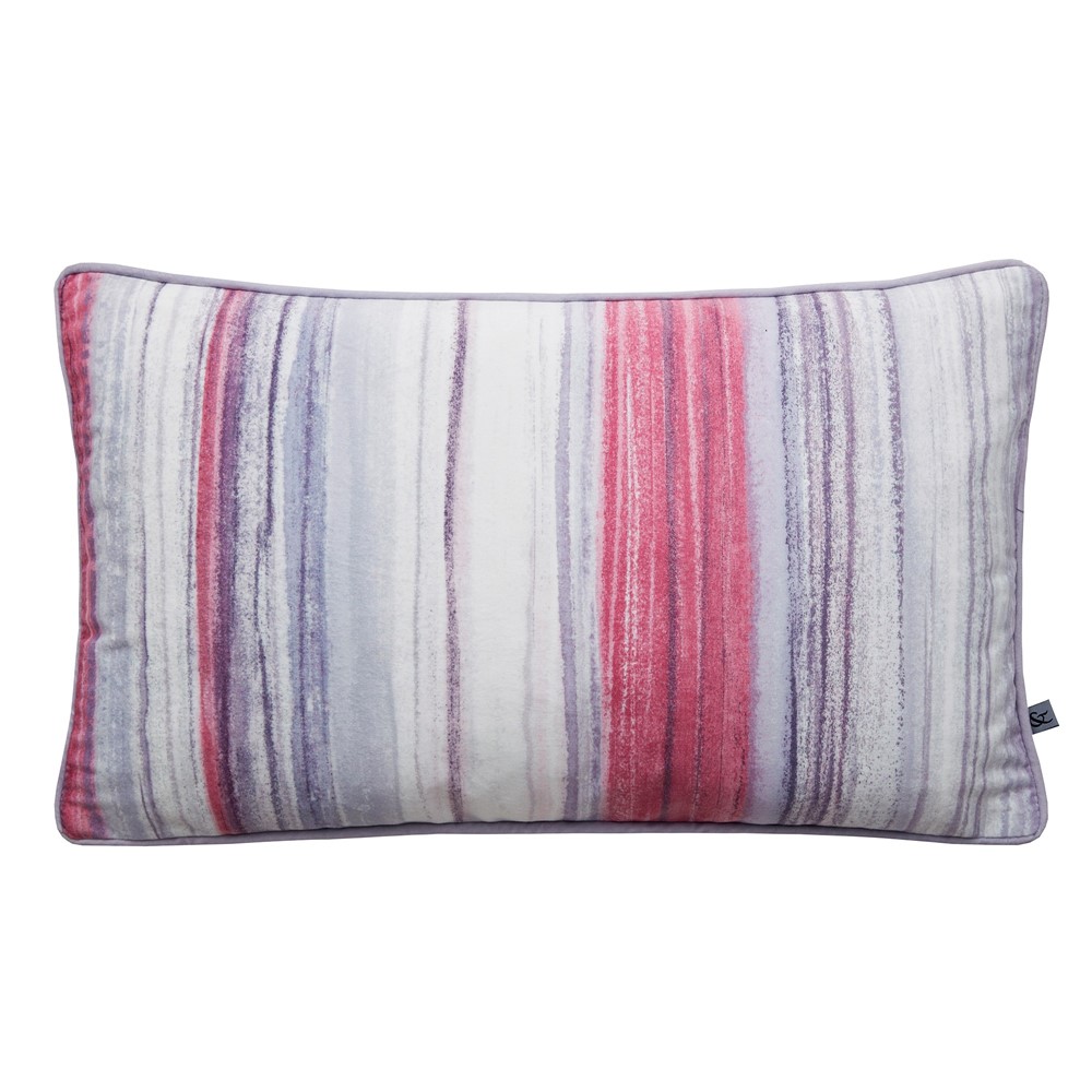 Chelsea Stripe Cushion by Graham & Brown in Pink